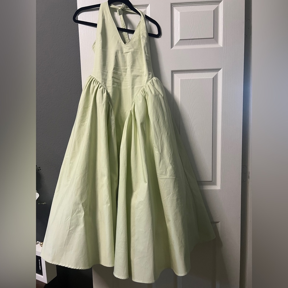 House of CB Light Green Halter Dress - Picture 2 of 8